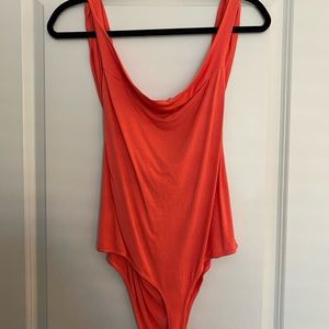 Swoop neck bodysuit